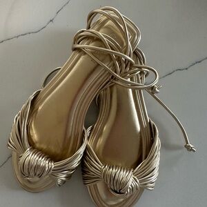 Elegant Gold Women's Sandals